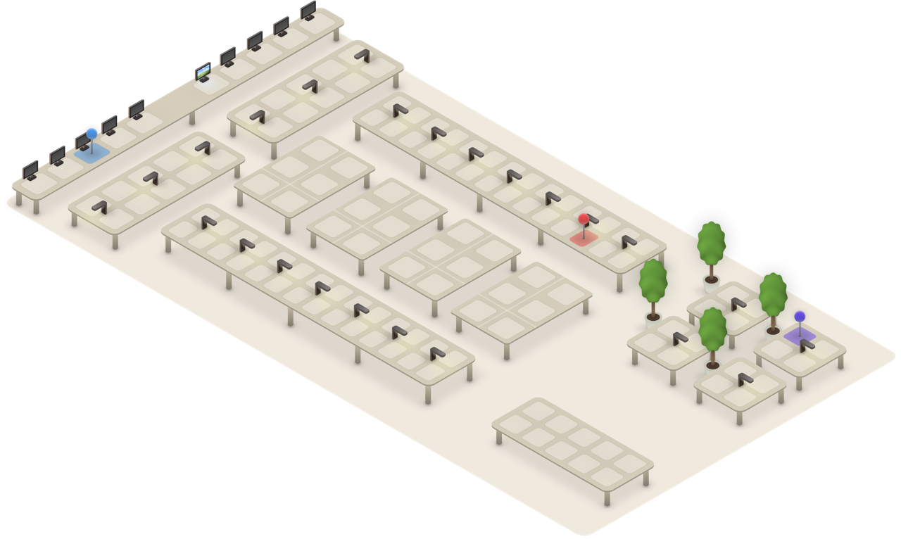 High definition map of the library